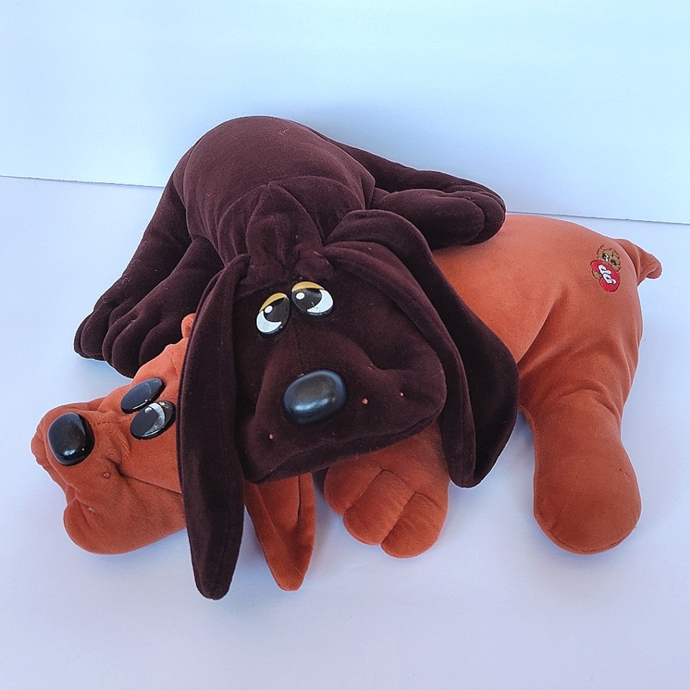 Pound Puppies Vintage 1980s Bundle- Large Chocolate Brown & Brown